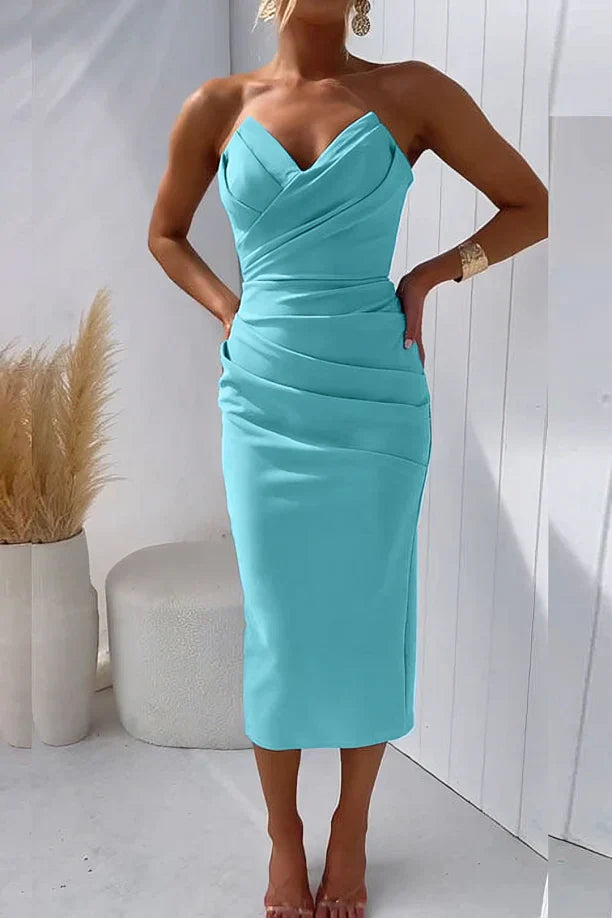 Laura™ Stroppeløs, Elegant Kjole