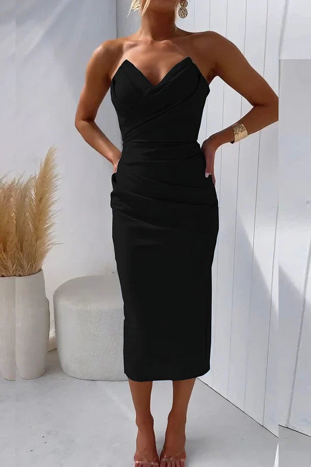 Laura™ Stroppeløs, Elegant Kjole